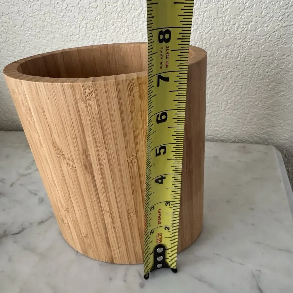 Totally Bamboo Oval Shaped Bamboo Kitchen‎ Utensil Holder 6